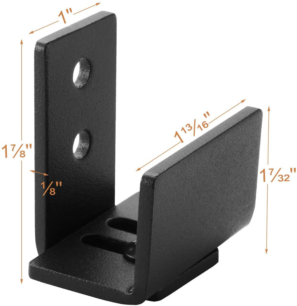 EaseLife Sliding Barn Door Bottom Floor Guide,Adjustable Roller,Wall Mount System,Flush Flat Bottom Design,2 Assemble Setup Options,Fit All Size Door