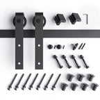 EaseLife Heavy Duty Sliding Barn Door Hardware Track Kit,Ultra Hard Sturdy,Slide Smoothly Quietly,Easy Install