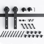 EaseLife Heavy Duty Sliding Barn Door Hardware Track Kit,Straight Pulley,Slide Smoothly Quietly,Easy Install