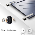 EaseLife Heavy Duty Brushed Nickel Sliding Barn Door Hardware Track Kit,Modern,Sturdy,Slide Smoothly Quietly,Easy Install