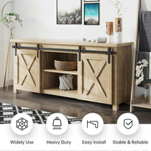 Load image into Gallery viewer, EaseLife Cabinet Mini Sliding Barn Door Hardware Track Kit,Easy Install,Slide Smoothly Quietly,Apply for Storage Window TV Stand Closet(No Cabinet)
